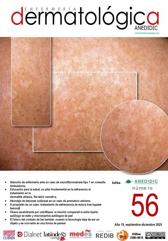 					Ver Vol. 19 Núm. 56 (2025): ENFERMERÍA DERMATOLÓGICA
				